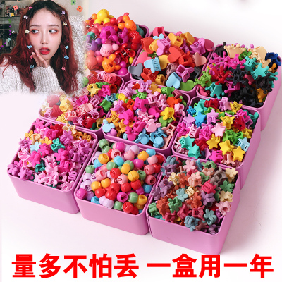 100个装泫雅彩色小花发夹豆豆夹韩国女童炫雅儿童盘发小抓夹夹子