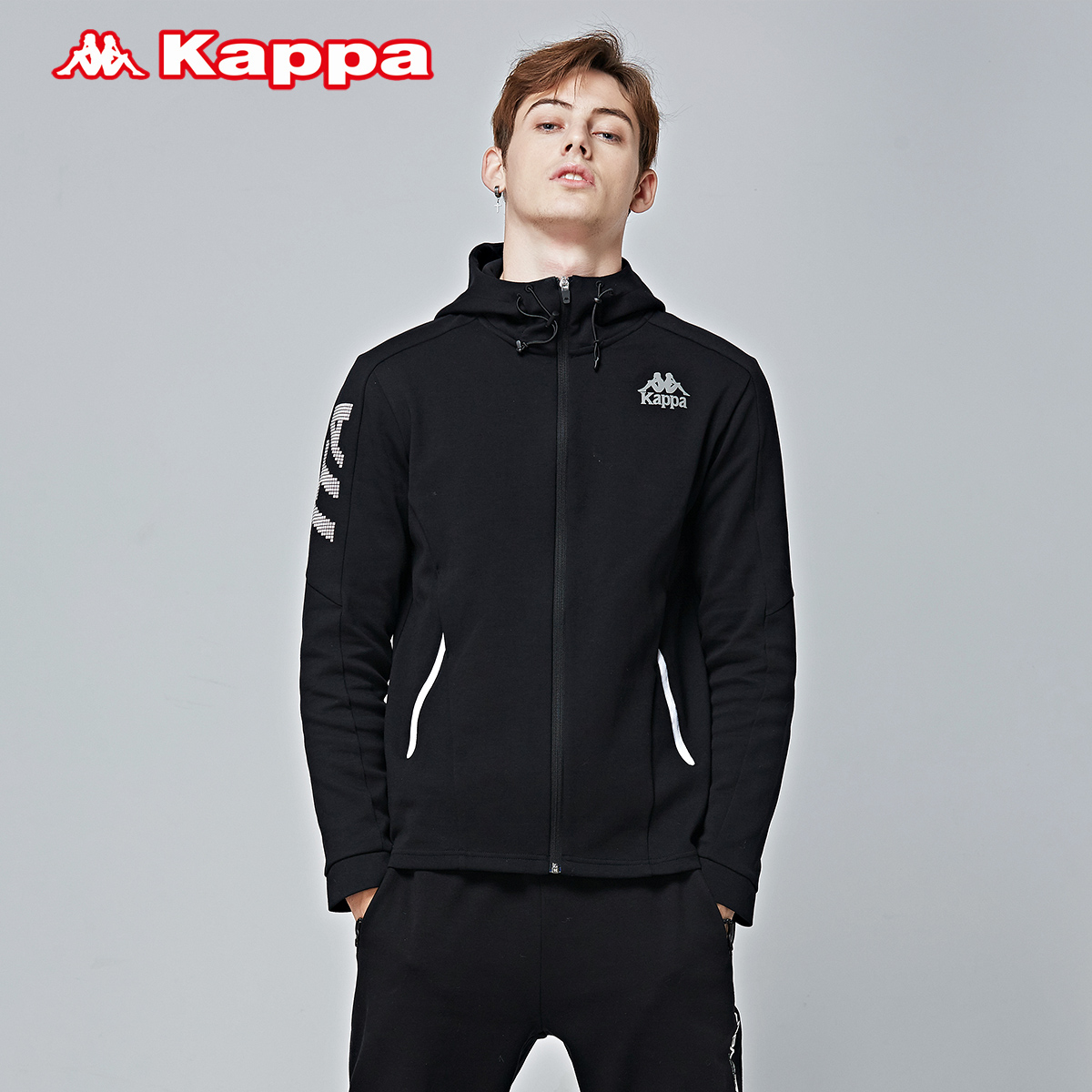 Kappa卡帕男款运动卫衣针织帽衫外套运动上衣背靠背开衫K0812MK05|ruв категории спортивный костюм/досуг одежды, спортивный свитер/свитер - от Buy2taobao.com для оказания профессиональной услуги покупки агента Taobao