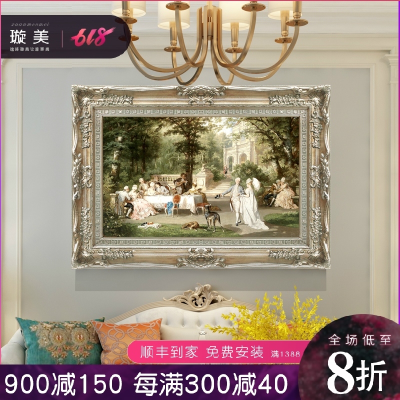 a living room Decorative painting Hanging picture European style atmosphere sofa Background wall decorate Restaurant mural hotel court character Oil Paintingin the Home accessories , Decorative painting , Painting category - from Buy2taobao.com to provide professional Taobao agent buy service