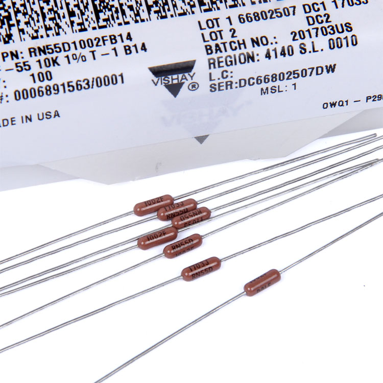 Vishay DALE 1/4W 0.25W high-precision 1% Brown shell Metal film resistors Specifications inner detailin the 3C Digital Accessories, Electronic components market , Electronic component , Resistors category - from Buy2taobao.com to provide professional Taobao agent buy service