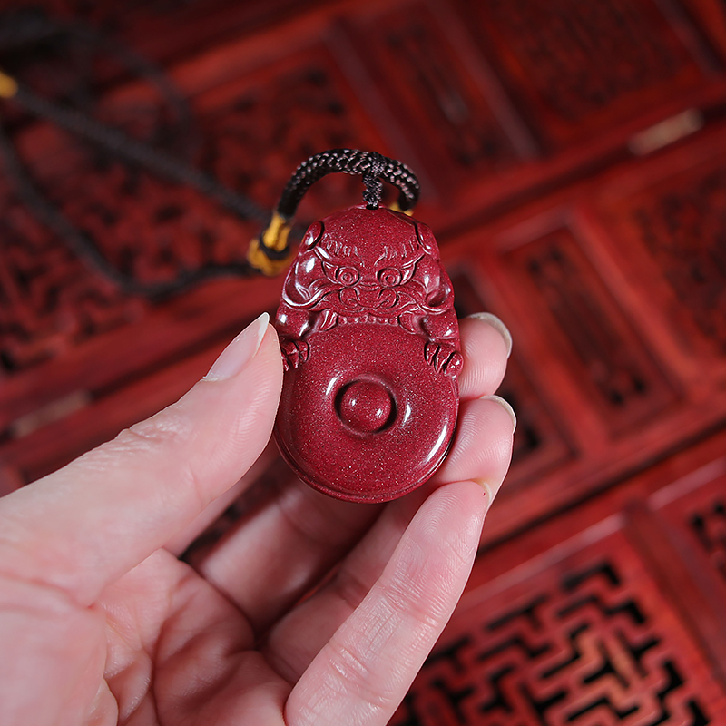 天然朱砂貔貅吊坠紫金砂帝王砂开光吊坠挂件配件辟邪聚财|msdalam kategori Aksesori/Barang Kemas Fesyen, loket/loket - dari Buy2taobao.com untuk memberikan perkhidmatan ejen Taobao profesional membeli