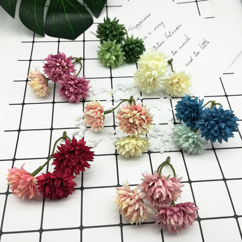 2019新款3叉小球菊花花头仿真花绢花婚庆帽子胸花装饰花头一朵3cm在类目 家居饰品, 花瓶/花器/仿真花/仿真饰品, 仿真花/假花中 - 来自Buy2taobao.com提供专业的淘宝代购服务