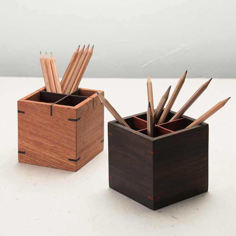 商务木质分格笔筒中式复古收纳盒实木创意笔罐多功能储物罐摆件在类目 收纳整理, 家庭收纳用具, 收纳罐, 笔筒中 - 来自Buy2taobao.com提供专业的淘宝代购服务