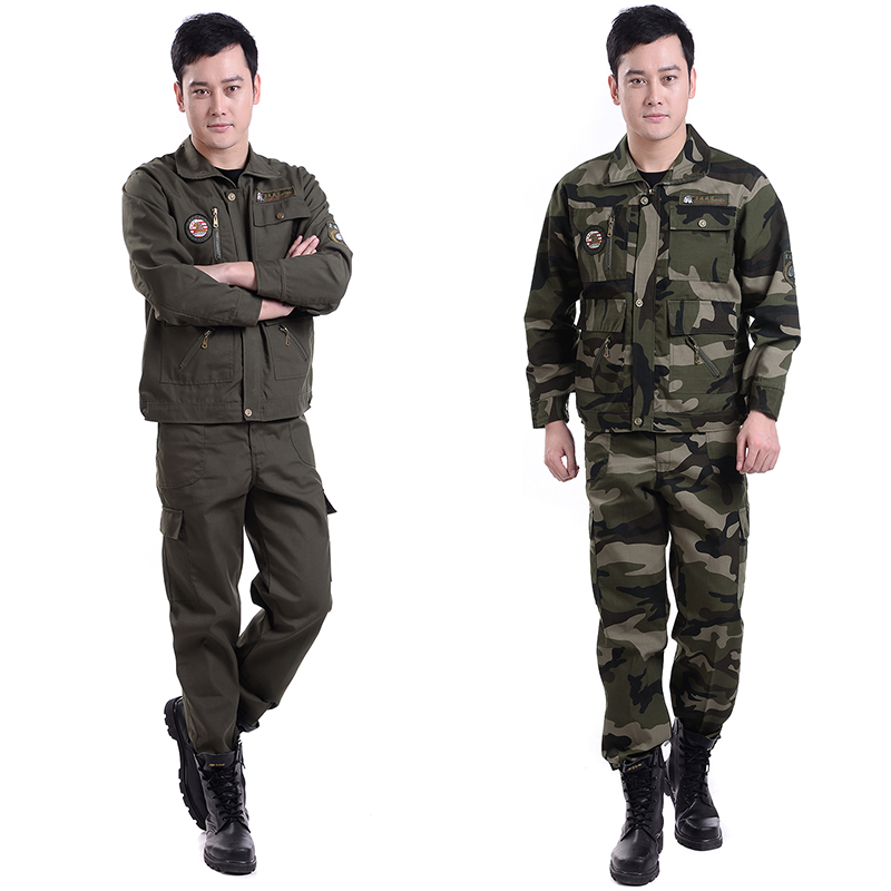 秋冬款男士帆布迷彩服套裝耐磨加厚工裝工作服軍訓服勞保服外套在類目 男裝, 套裝, 工裝制服中 - 來自Buy2taobao.com提供專業的淘寶代購服務