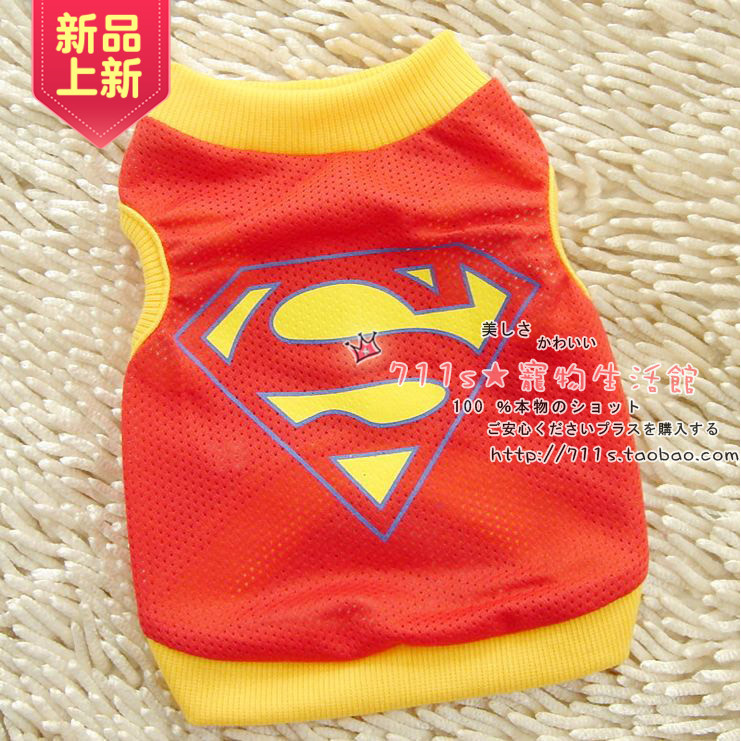 寵物春夏裝漢堡四腿衣寵物衣服狗狗衣服泰迪衣服超人背心網孔背心在類目 寵物/寵物食品及用品, 寵物服飾及配件, 寵物服裝/雨衣中 - 來自Buy2taobao.com提供專業的淘寶代購服務