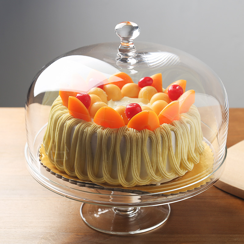 Glass Dim sum cover Food Cover dust cover transparent Tray household fruit Bread cover Cake Exhibition Trayin the Tableware , Tableware , Fruit bowl/Fruit plate/Hamper category - from Buy2taobao.com to provide professional Taobao agent buy service