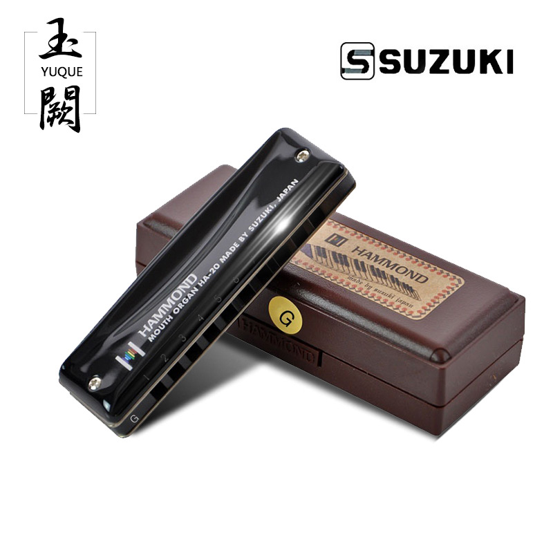 日本SUZUKI鈴木HA20十孔10孔金屬布魯斯口琴哈蒙德藍調全音階口琴在類目 樂器/吉他/鋼琴/配件, 西洋樂器, 西洋吹奏樂器, 口琴中 - 來自Buy2taobao.com提供專業的淘寶代購服務
