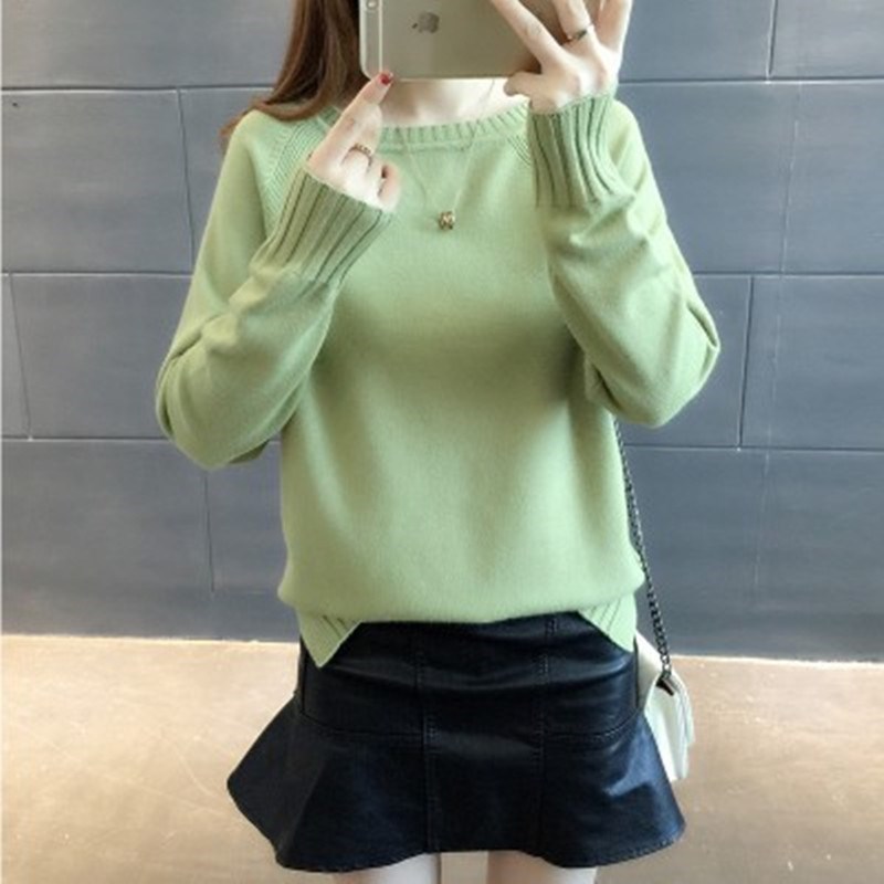 2018 New winter Women's wear Easy Pullover Korean Edition T-shirts Solid Internal lap sweater Long sleeve Bottoming sweatersin the Women's clothing/Boutique , Sweaters category - from Buy2taobao.com to provide professional Taobao agent buy service