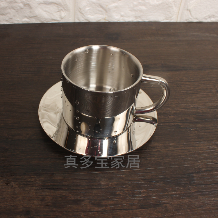 歐式304不鏽鋼雙層咖啡杯套裝花茶杯奶茶杯 英式意式創意下午茶杯在類目 餐飲具, 咖啡器具, 咖啡杯中 - 來自Buy2taobao.com提供專業的淘寶代購服務