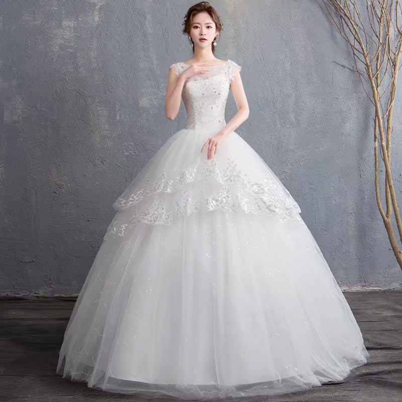Wedding dress 2018 new pattern Wedding dress Show thin Tailing glove Dream marry V. Bustle Out of yarn Strap typein the Women's clothing/Boutique , Wedding/Cheongsam/Formal dress , Wedding category - from Buy2taobao.com to provide professional Taobao agent buy service