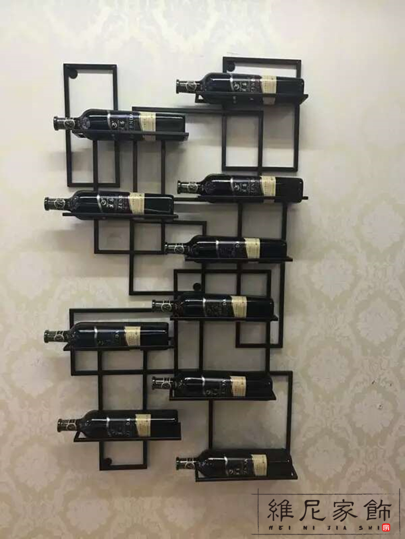 简约现代铁艺酒架酒吧吧台洋酒架葡萄酒架墙壁装饰红酒架包邮在类目 餐饮具, 酒壶/酒杯/酒具, 酒架中 - 来自Buy2taobao.com提供专业的淘宝代购服务