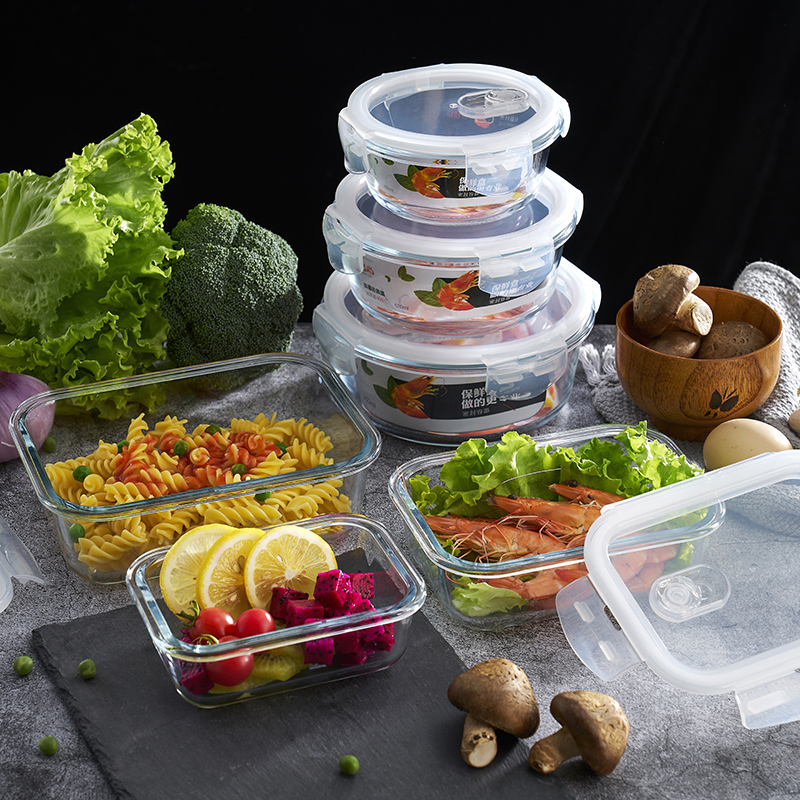 Heat Glass Crisper Lunch box Microwave Oven heating Workers Fresh keeping With cover seal up adult Easyin the Tableware , Fresh container/Fresh Containers , Crisper category - from Buy2taobao.com to provide professional Taobao agent buy service