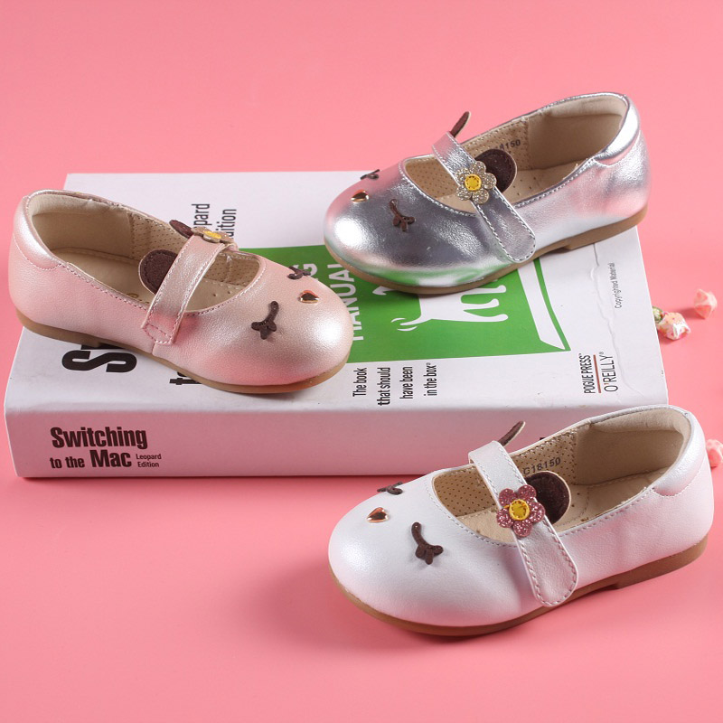 Miss Shirley Bear 2019 new pattern girl leather shoes Cartoon Toe decorate Children's shoes soft sole Princess shoes fashion leather shoesin the Shoes/Baby Shoes/Parent-child shoes , Leather shoes category - from Buy2taobao.com to provide professional Taobao agent buy service