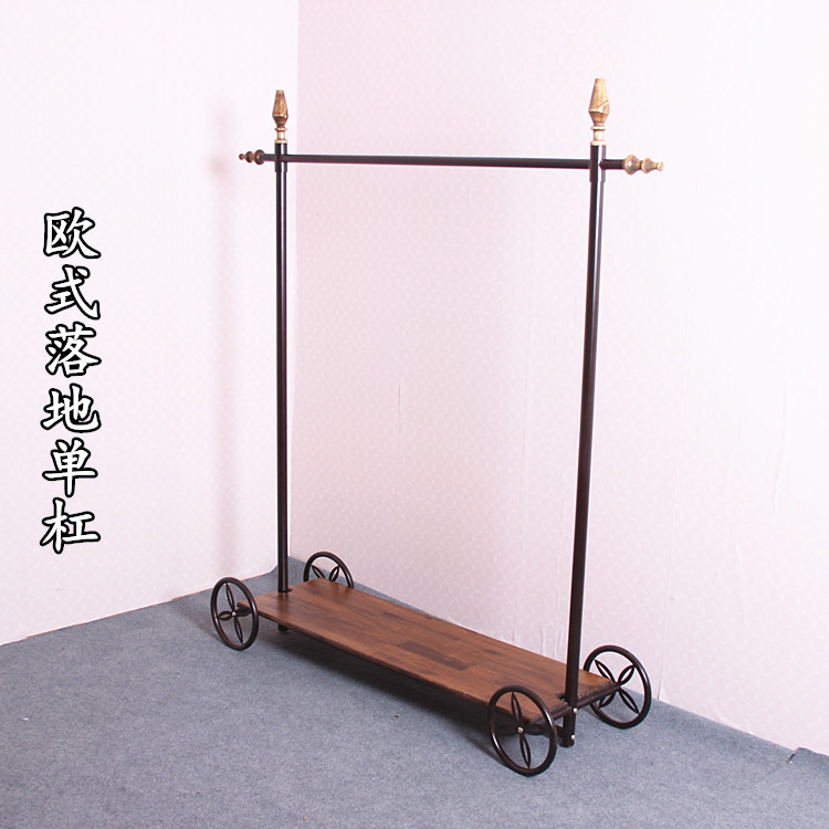 服装店衣架展示架 靠墙带板单杠 女装店欧式木质货架 轮子组装架|ruв категории коммерческий/офисная мебель, магазин одежды, мебели, одежда для отображения - от Buy2taobao.com для оказания профессиональной услуги покупки агента Taobao