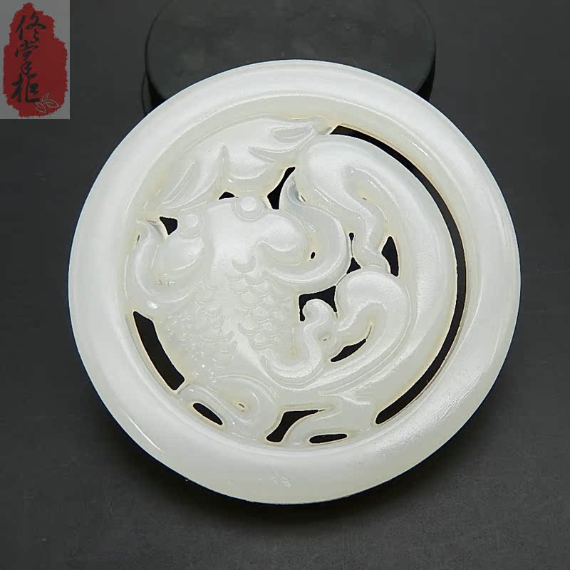 Mongolia High imitation White jade Two-sided Hollow Goldfish May you always get more than you wish for Pendant Pendant Pendant clothing Accessories propin the Accessories/Fashion Jewelry, Pendant/Pendant category - from Buy2taobao.com to provide professional Taobao agent buy service
