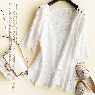 7月炒值青仓季 看着就很凉快 只需99元的五分袖水溶衬衫 女