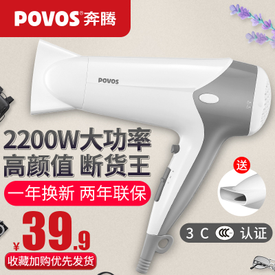 奔腾吹风机女家用理发店大功率不伤发宿舍发廊冷热风电风筒网红款