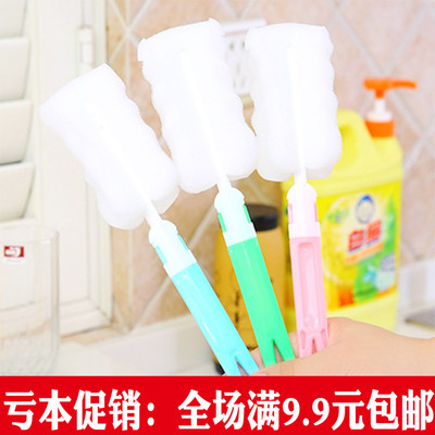 玻璃杯清洁刷长柄刷杯刷长瓶茶杯刷子洗杯子海绵刷厨房用刷