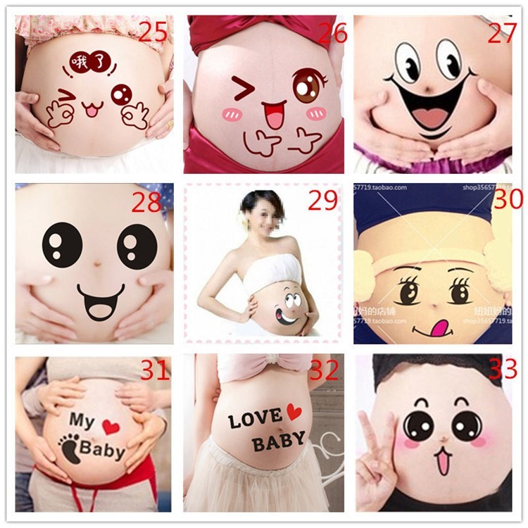 怀孕孕妇肚子贴纸 肚皮贴 可爱 服装孕期大肚贴孕妈2018拍照孕肚|ruв категории Домашний быт, наклейки, Другие наклейки - от Buy2taobao.com для оказания профессиональной услуги покупки агента Taobao