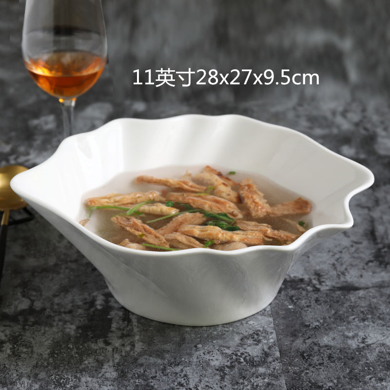 碗子陶瓷 純白餐具碗 家用湯碗菜碗水果碗 面碗沙拉碗大湯盆包郵在類目 餐飲具, 餐具, 盆中 - 來自Buy2taobao.com提供專業的淘寶代購服務