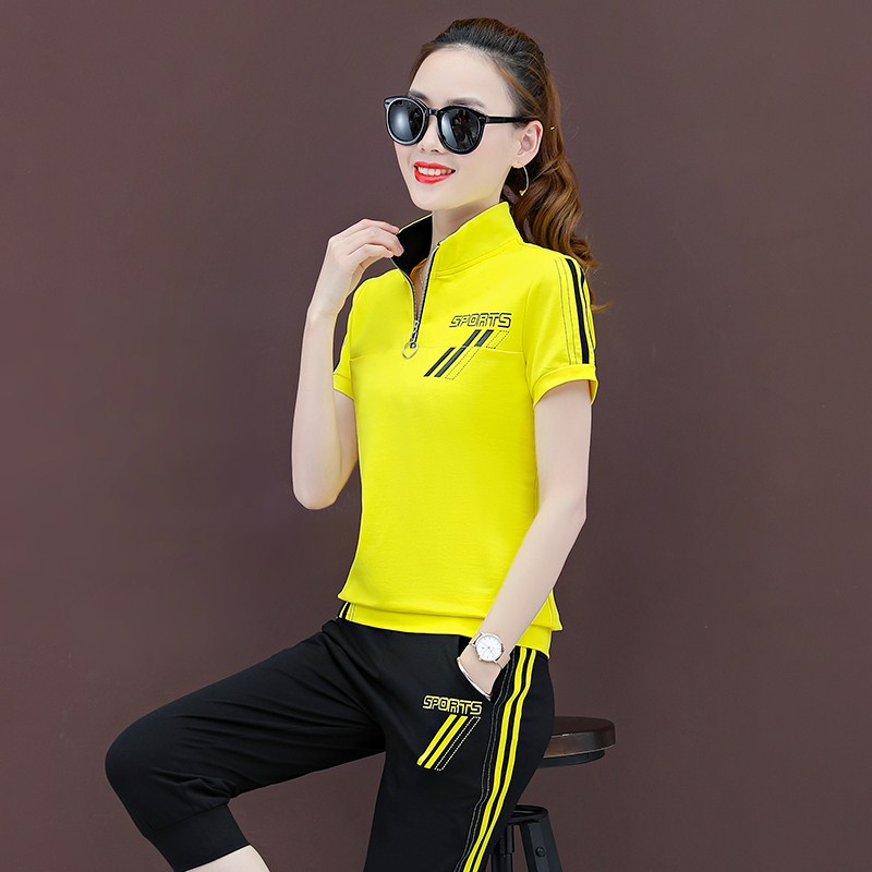 服装新款套装女春夏纯棉短袖七分裤鬼步舞运动跑步健身队服|ruв категории движение/йога/фитнес/фанаты товаров, танец/аэробика/гимнастика, площади танец, площади танец костюм - от Buy2taobao.com для оказания профессиональной услуги покупки агента Taobao