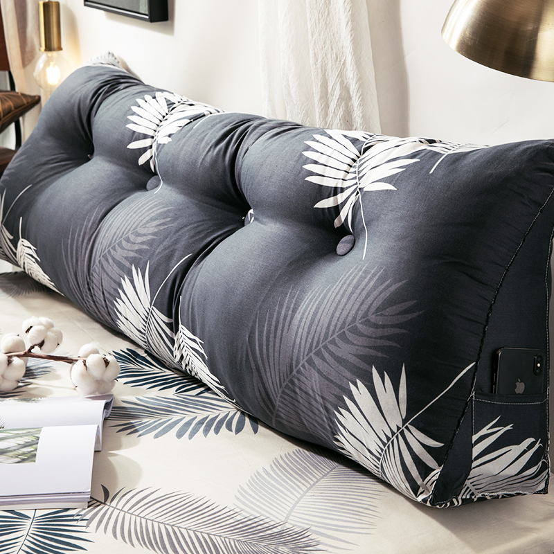 The bed Pillow Headboard Soft roll Double bedroom sofa Tatami Net Red Waist protection Cushion Pillows backrestin the Home Fabric , Pillow/Pillow category - from Buy2taobao.com to provide professional Taobao agent buy service
