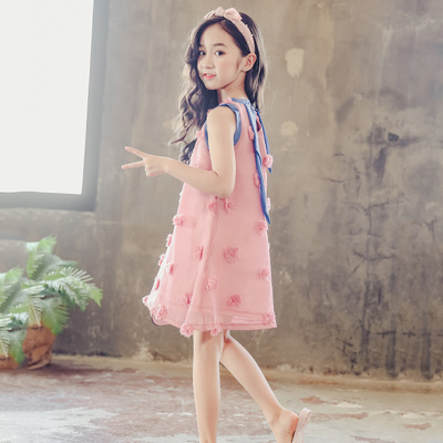 女童连衣裙夏装2019新款韩版儿童夏季超洋气小女孩公主裙子大童装