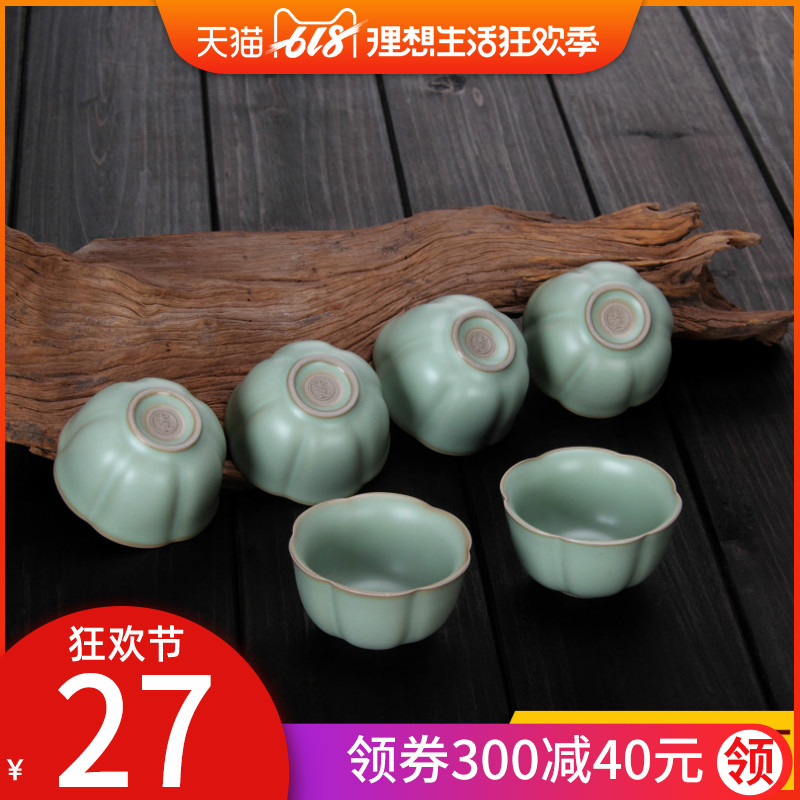 品茗杯开片汝窑功夫茶具水杯茶陶瓷个人杯青瓷杯汝瓷茶道单杯小杯|msdalam kategori pinggan mangkuk, set teh, cawan aroma - dari Buy2taobao.com untuk memberikan perkhidmatan ejen Taobao profesional membeli