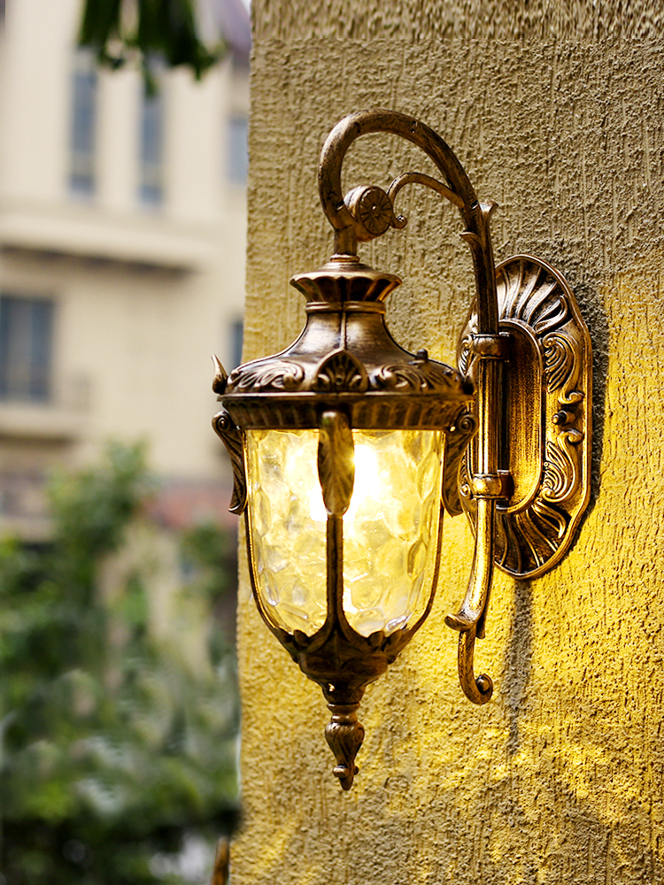 European style Wall lamp To fake something antique Outdoor Lights waterproof Balcony Lamp Retro outdoor courtyard Corridor street lamp Garden House lightsin the Decoration main material , Lamps , Outdoor Lighting , Landscape Garden Lighting category - from Buy2taobao.com to provide professional Taobao agent buy service
