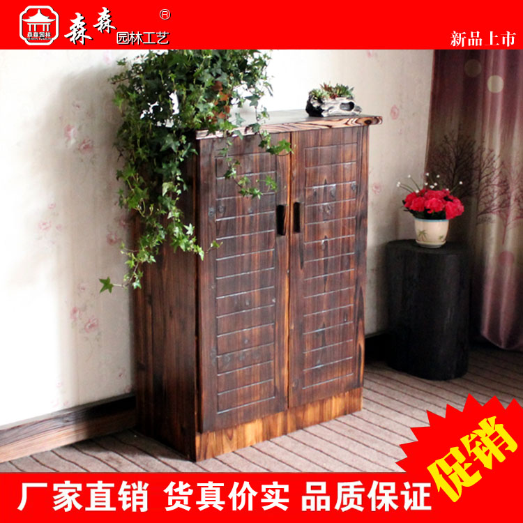 outdoors courtyard To fake something antique Carbonize Anticorrosive wood furniture Shoe cabinet /wardrobe/Lockers/Casual cabinet/Dining cabinet porchin the Residential furniture , Cabinet , Shoebox category - from Buy2taobao.com to provide professional Taobao agent buy service
