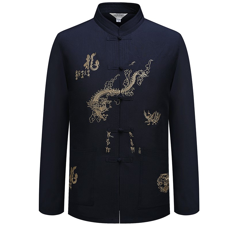 Chinese style Nation clothing new pattern man Long sleeve Tang costume Middle and old age men's wear Chinese tunic suit dad grandpa jacketin the Men's clothing, National costume category - from Buy2taobao.com to provide professional Taobao agent buy service