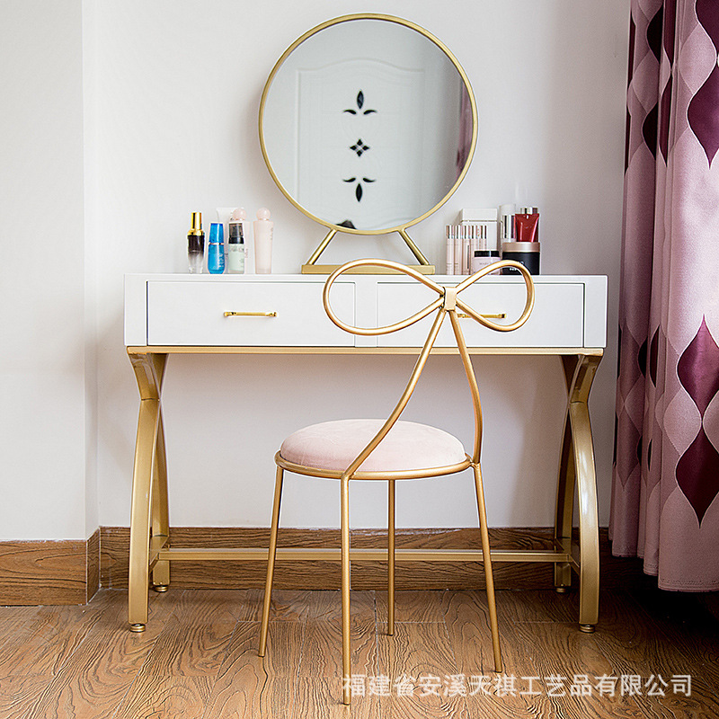Northern Europe Dining chair Simplicity modern leisure time Armchair Dining chairs originality bow Make-up chairs Iron art Nail chairin the Decoration main material , Kitchen , Kitchen accessories , Shelf category - from Buy2taobao.com to provide professional Taobao agent buy service