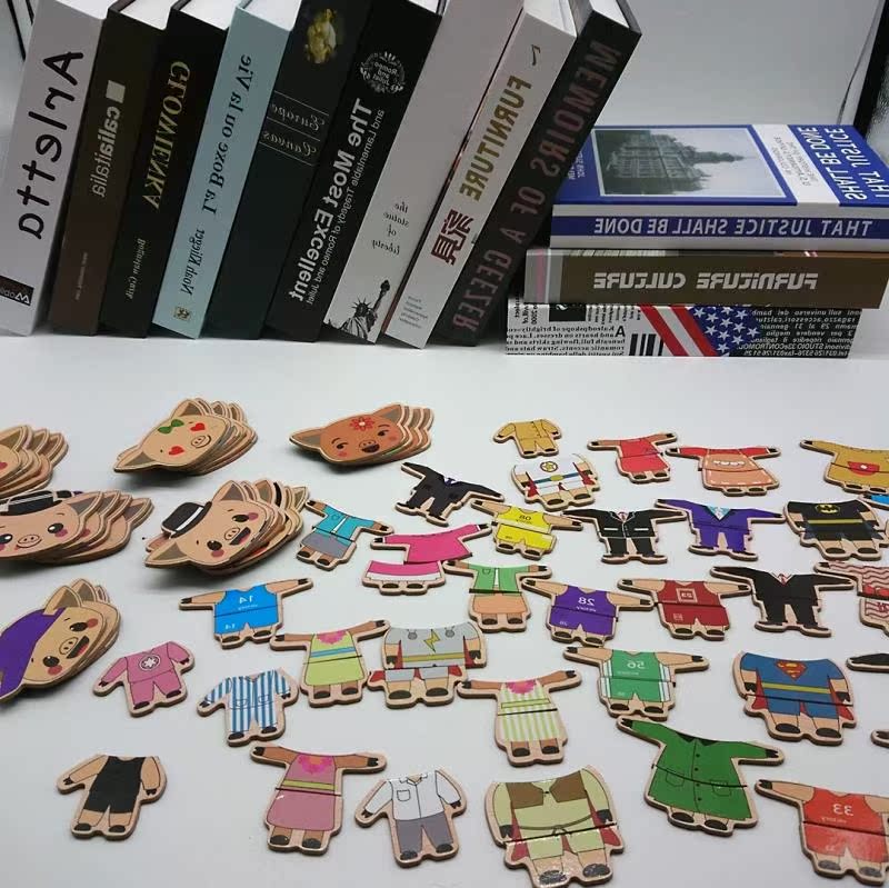 children magnetic Dress Up Jigsaw puzzle baby Early education Puzzle Toys woodiness Fight fight 1-2-3-6 Year-old boys and girlsin the Toy/Childs/Puzzle/Building block/Model , Beads/Jigsaw/Pair/Disassembly/Beat Toy , Jigsaw/Puzzle category - from Buy2taobao.com to provide professional Taobao agent buy service