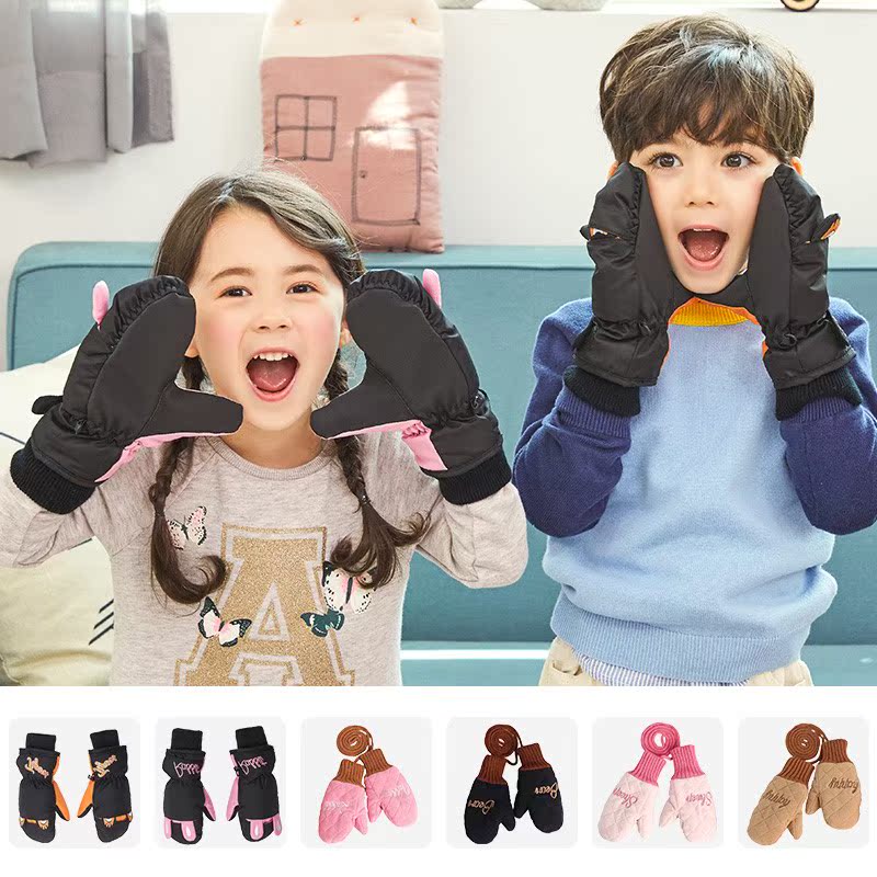 children glove boy girl winter keep warm Plush thickening Boy girl baby Child waterproof skiing Playing in the snowin the Children/Baby/Family fitted , Hat/Muffler/Masks/Gloves/Earmuffs/Booties , Gloves category - from Buy2taobao.com to provide professional Taobao agent buy service