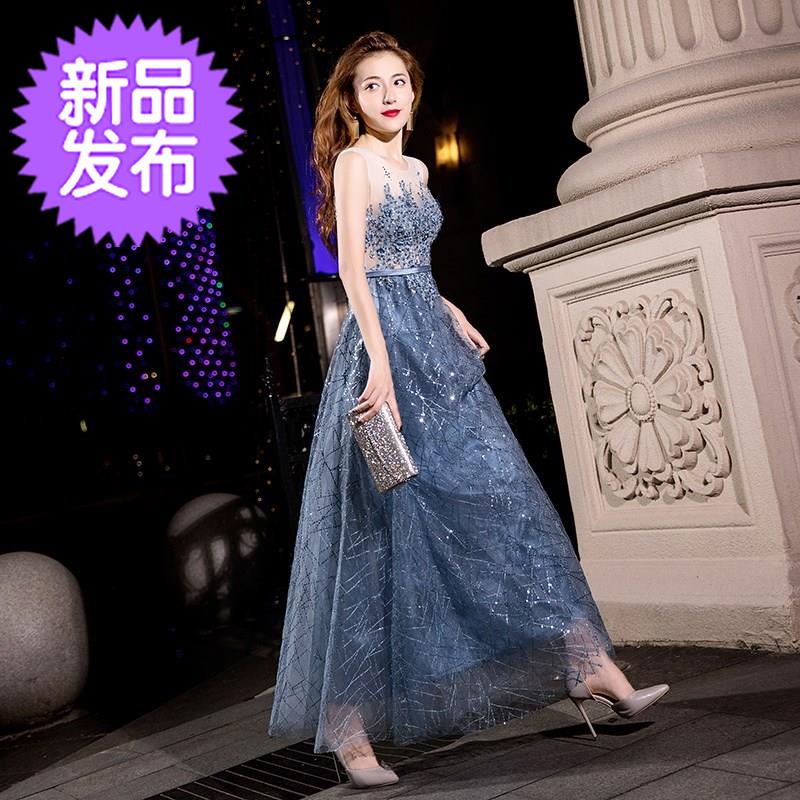 音乐艺考生礼#服女新款年会端庄大气长款显瘦主持宴会晚礼服连衣在类目 女装/女士精品, 婚纱/旗袍/礼服, 礼服/晚装中 - 来自Buy2taobao.com提供专业的淘宝代购服务