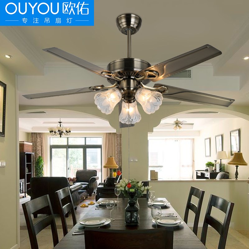 Decorative fan lights household Ceiling fan lamp Restaurant bedroom a living room Fan lights European style Retro Silent fan a chandelierin the Electrical life , Ceiling fan category - from Buy2taobao.com to provide professional Taobao agent buy service
