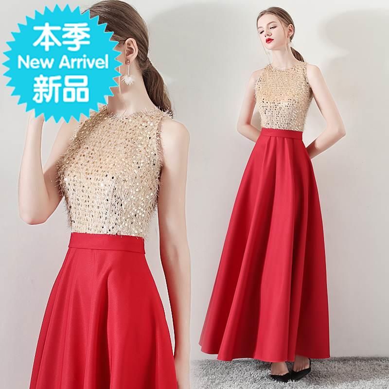 敬酒服新娘2018新款夏季结婚连衣裙宴会优雅长款红色晚礼服女显瘦|ruв категории Женская одежда, Cвадебные платья, платье/вечернее платье - от Buy2taobao.com для оказания профессиональной услуги покупки агента Taobao