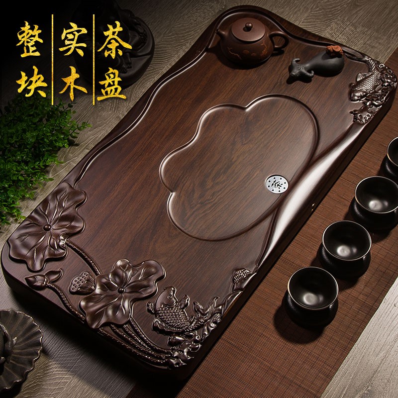 Block carving Ebony tea tray solid wood Tea Service Hajto household Simplicity drainage Kungfu Online tea set Size naturalin the Tableware , Tea set , Tea tray category - from Buy2taobao.com to provide professional Taobao agent buy service