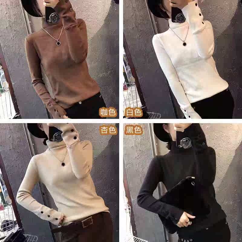 Autumn and winter 2018 Korean Edition Versatile Base coat High collar knitting sweater horn keep warm Internal lap fashion new patternin the Women's clothing/Boutique , Sweaters category - from Buy2taobao.com to provide professional Taobao agent buy service