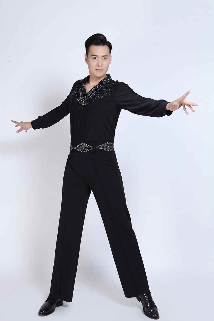 上衣拉丁舞服裝男士摩登舞男士國標舞蹈服裝交誼舞男士燙鑽在類目 運動/瑜伽/健身/球迷用品, 舞蹈/健美操/體操, 拉丁舞, 拉丁舞上裝中 - 來自Buy2taobao.com提供專業的淘寶代購服務
