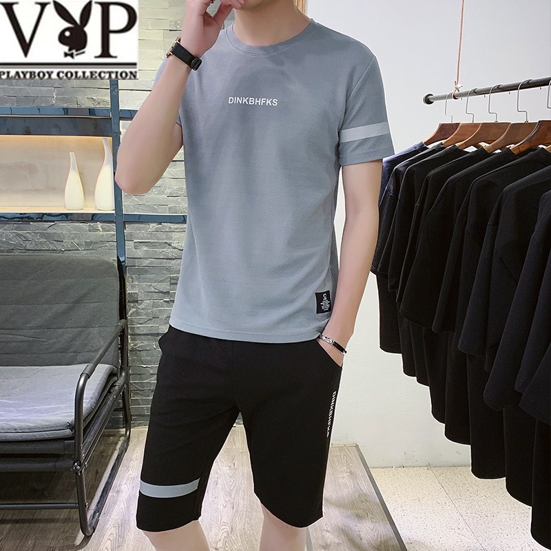 花花公子贵宾2019夏季运动套装男士T恤短袖两件套休闲运动服在类目 男装, 套装, 休闲运动套装中 - 来自Buy2taobao.com提供专业的淘宝代购服务