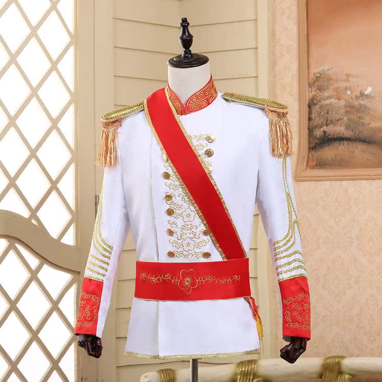 欧洲宫廷军礼服大帅演出服表演黑白男欧式舞台鼓乐仪仗队服装影楼|ruв категории Мужская одежда, национальная одежда - от Buy2taobao.com для оказания профессиональной услуги покупки агента Taobao