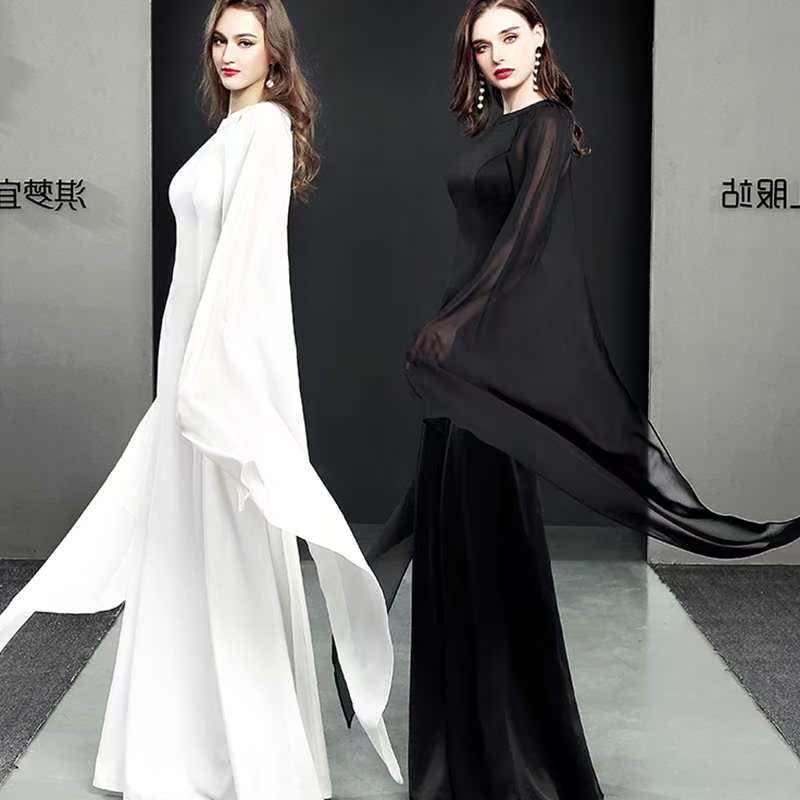 晚新款女2018高贵主持人宴会礼服长款洋装新款裙端庄大气连衣裙夏在类目 女装/女士精品, 婚纱/旗袍/礼服, 礼服/晚装中 - 来自Buy2taobao.com提供专业的淘宝代购服务