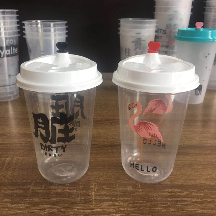90口径一次性奶茶杯1000只装塑料杯700ml果汁饮料杯子带盖豆浆杯|ruв категории посуда, одноразовые таблица поставок, пластиковый стаканчик - от Buy2taobao.com для оказания профессиональной услуги покупки агента Taobao