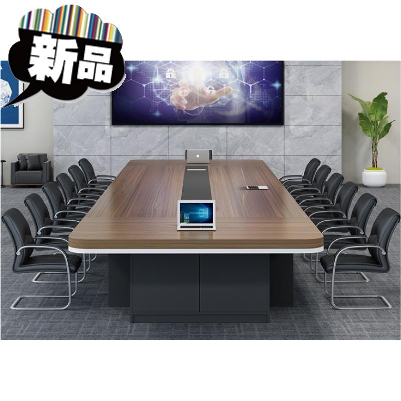 大型会议桌长桌板式长方形6-10人简约代办公室创意洽谈桌 1.4米*0|msdalam kategori Perniagaan/perabot pejabat, perabot pejabat, meja, meja persidangan - dari Buy2taobao.com untuk memberikan perkhidmatan ejen Taobao profesional membeli