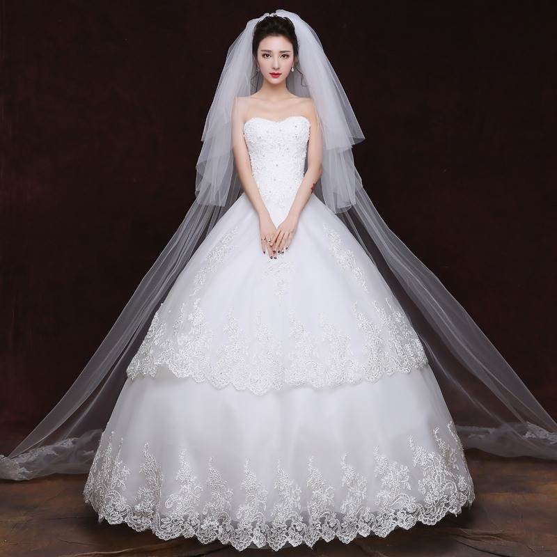 Bridal veil 2019 new pattern Korean Lace multi-storey 3 meters lengthen Tailing Ruansha marry Wedding dress Headdress have more cash than can be accounted forin the Accessories/Leather belt/Hat/Muffler , Wedding dress accessories , Veil category - from Buy2taobao.com to provide professional Taobao agent buy service