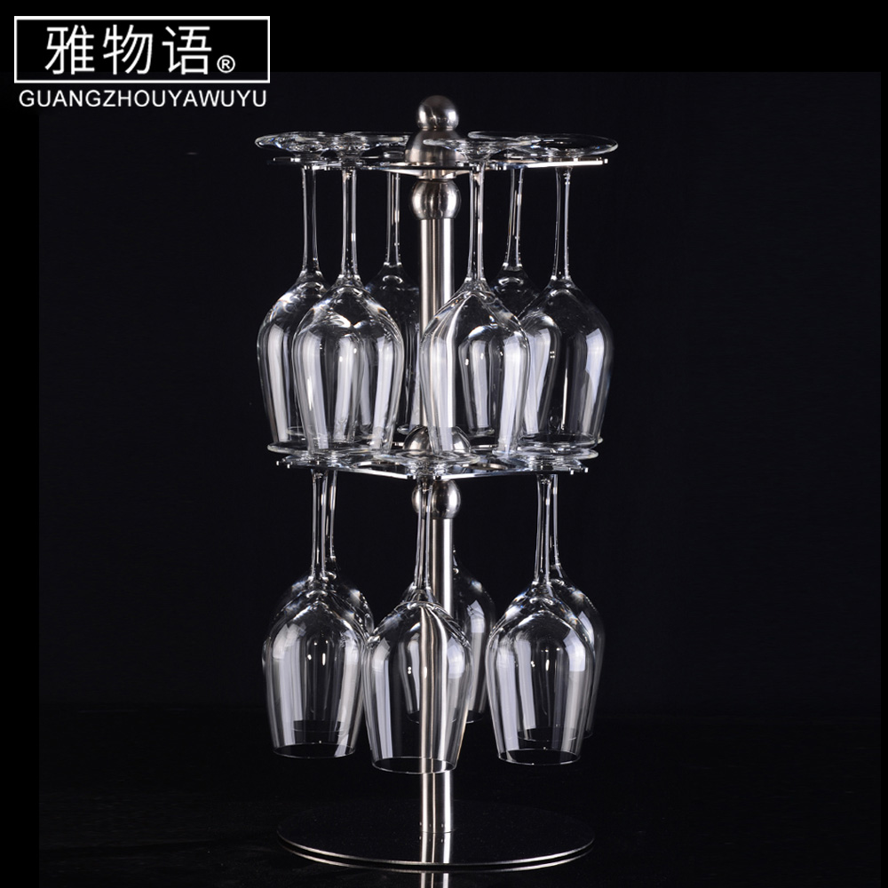 雅物语不锈钢双层红酒杯架高脚酒杯架葡萄酒杯架香槟杯架可挂12杯在类目 餐饮具, 茶具, 其它中 - 来自Buy2taobao.com提供专业的淘宝代购服务