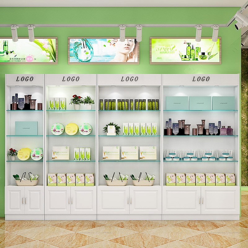 化妆品展示柜自由组合带灯美容店隔断陈列柜欧式货架展柜产品玻璃在类目 商业/办公家具, 货架/展柜, 精品展柜/陈列柜中 - 来自Buy2taobao.com提供专业的淘宝代购服务