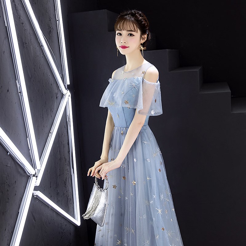 晚礼服女2018主持人少女学生表演演出服成人礼礼服网红显瘦新款冬在类目 女装/女士精品, 婚纱/旗袍/礼服, 礼服/晚装中 - 来自Buy2taobao.com提供专业的淘宝代购服务