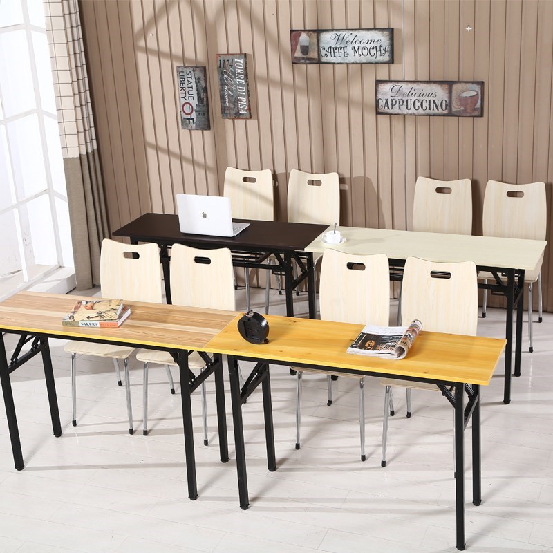 阳台靠墙用会客饭桌简易租房用长桌子四方形展示桌小清新培训班|ruв категории жилой мебели, Таблица класса, складной стол - от Buy2taobao.com для оказания профессиональной услуги покупки агента Taobao